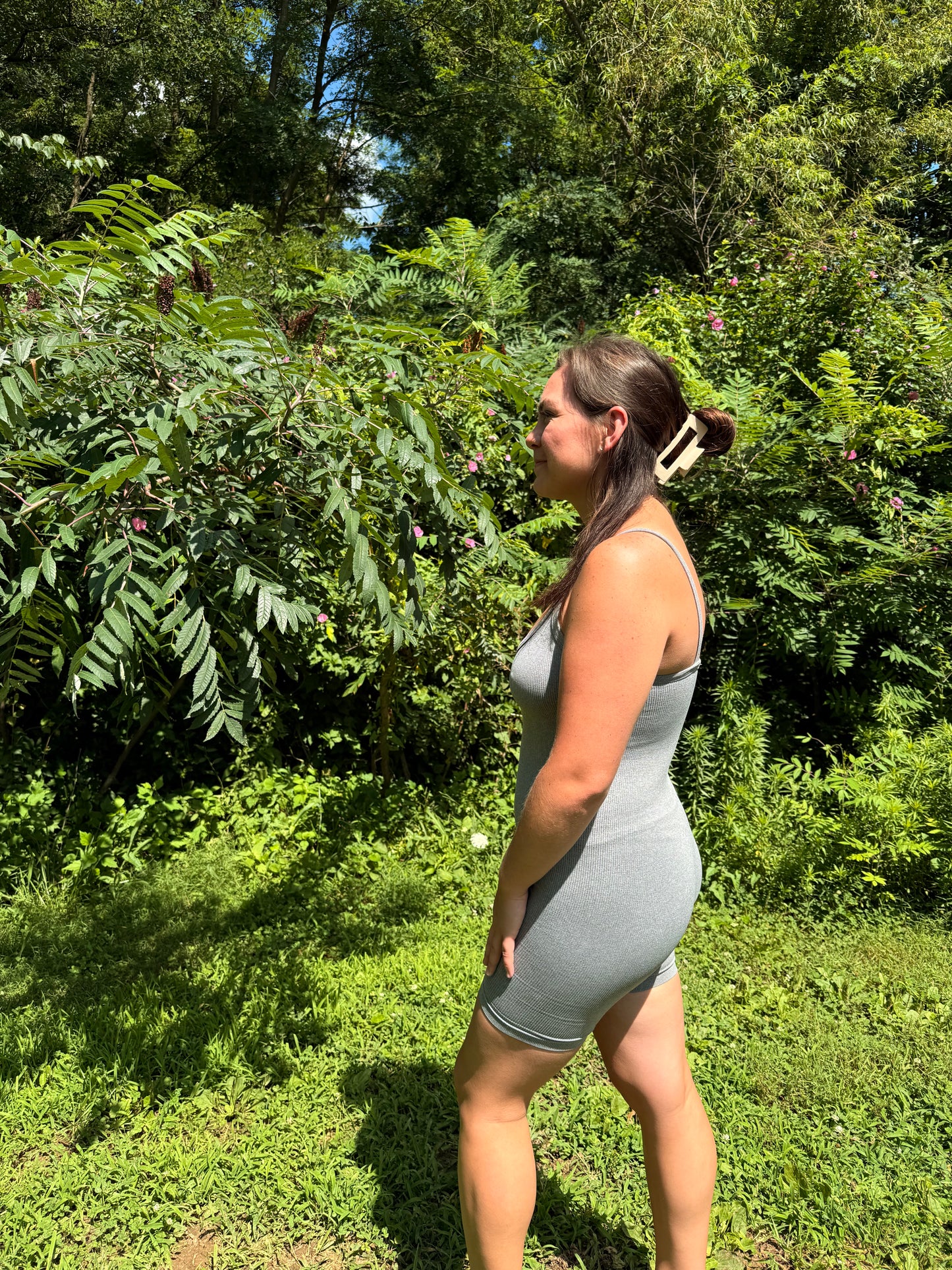 EVERYDAY ROMPER IN GRAY