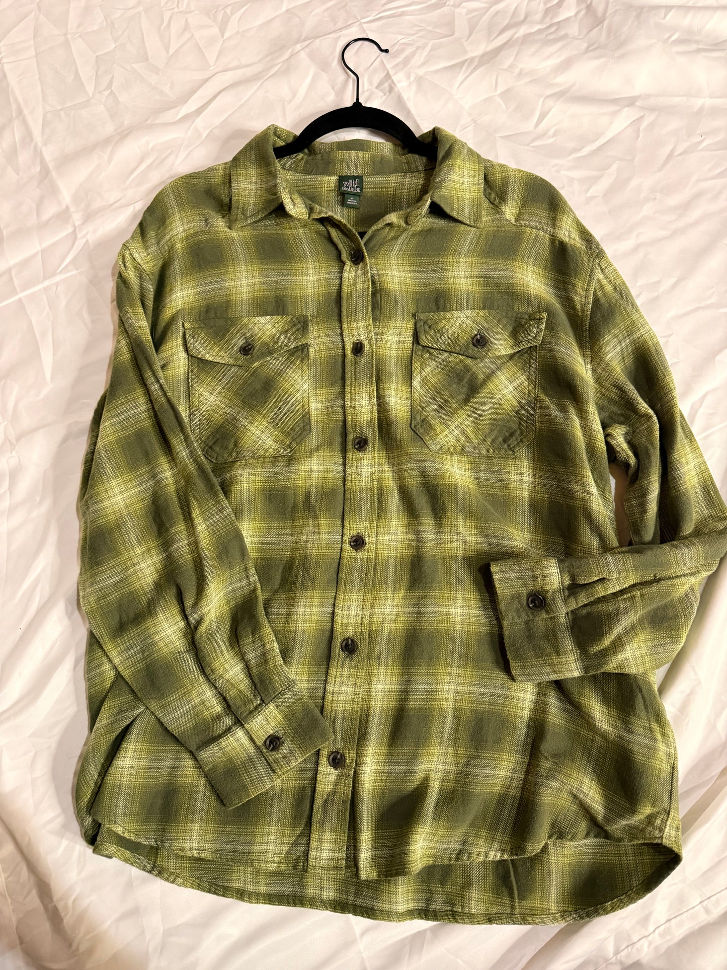 Size Medium Wild Fable Sage Flannel