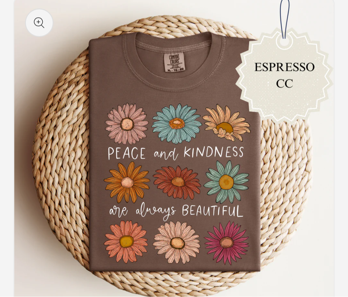 PREORDER PEACE AND KINDNESS TEE