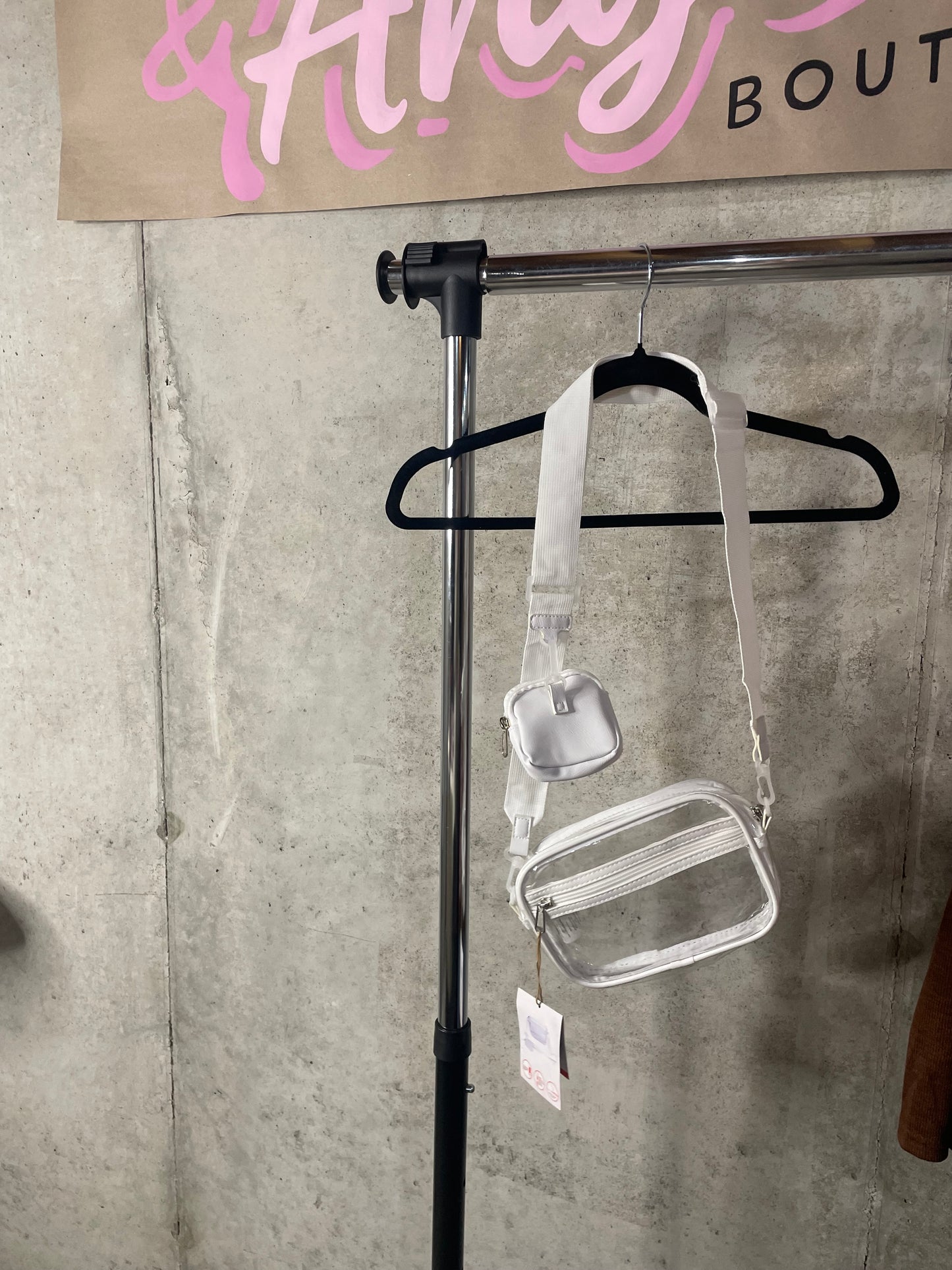 PRELOVED Clear stadium event bag (NWT)