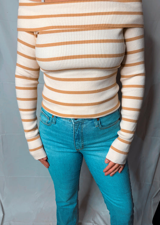Striped sweater top