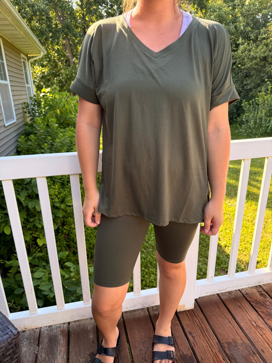 SARAH SET IN DARK OLIVE