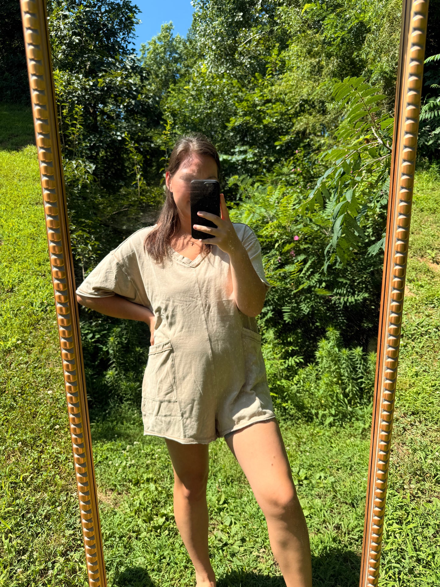 TINA MINA ROMPER TAUPE