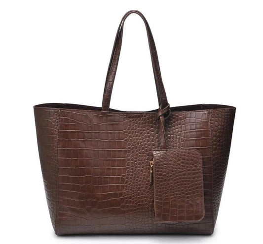 Chocolate Tiffany tote