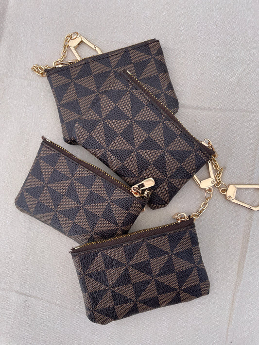 EVERYDAY KEYCHAIN WALLET BROWN