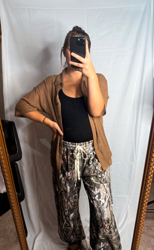 Mocha crochet top