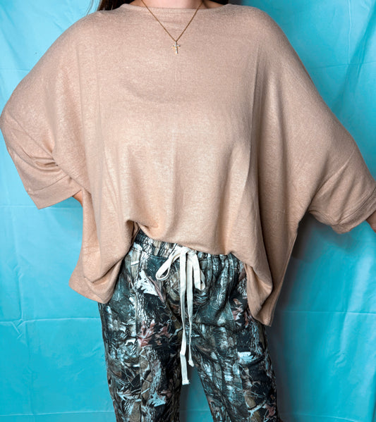 Taupe dolman top