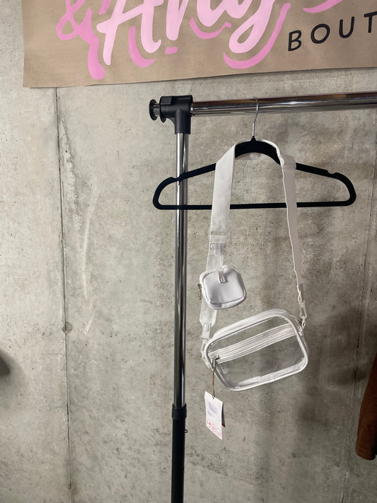 PRELOVED Clear stadium event bag (NWT)