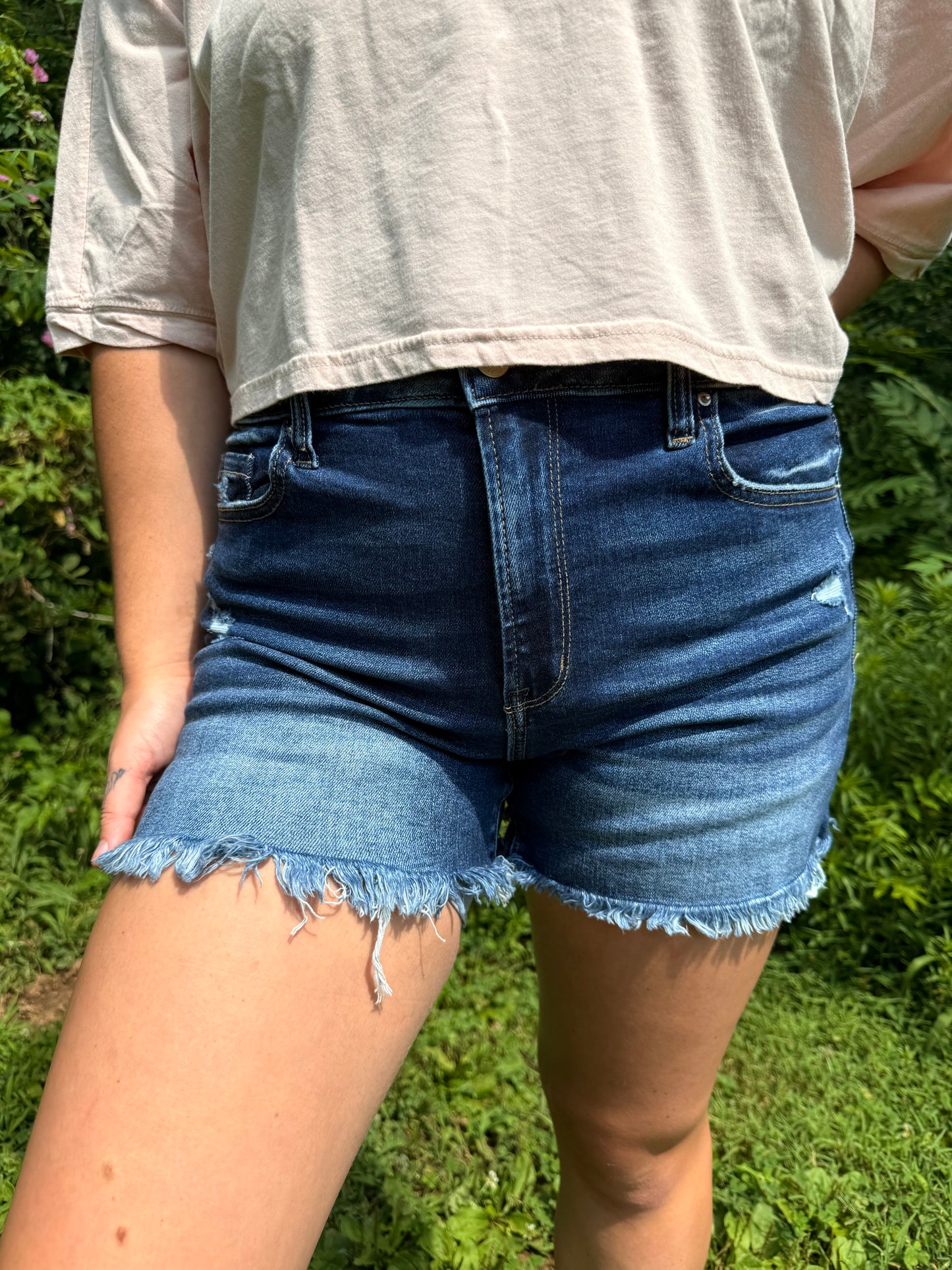 ZENANA DENIM SHORTS