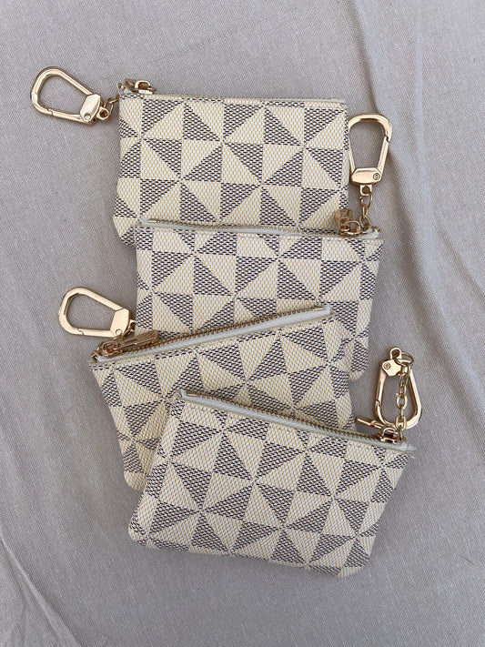 EVERYDAY KEYCHAIN WALLET WHITE